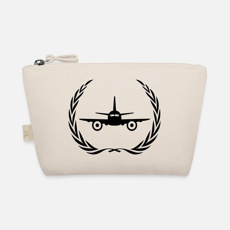 Flugzeug Symbol Kranz Bio-Täschchen