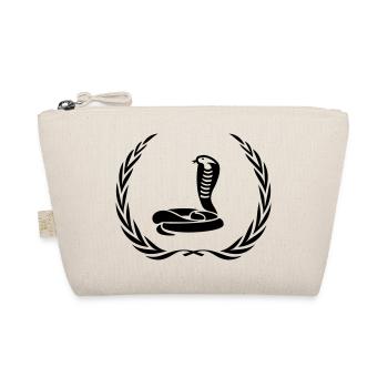 Snake Cobra Wreath - Organic Pouch - nature - Front