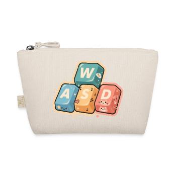 Kawaii WASD Gaming Gamer Cute Cute Gift - Organic Pouch - nature - Front