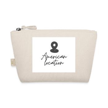Amerikanischer Standort Pin - Bio-Täschchen - Natur - Vorne