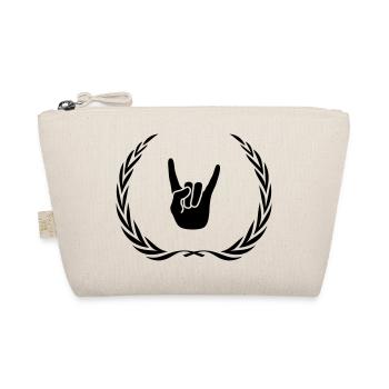 Party Hand Symbol Wreath - Organic Pouch - nature - Front
