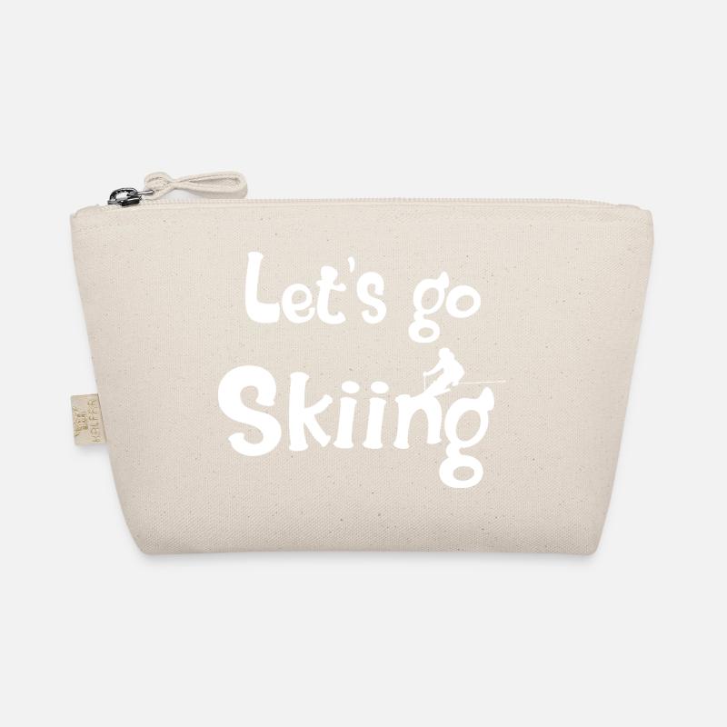 Bold ski lover Organic Pouch