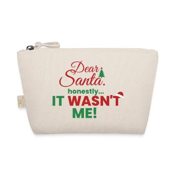 Dear Santa – Ehrlich, ich war’s nicht! - Bio-Täschchen - Natur - Vorne