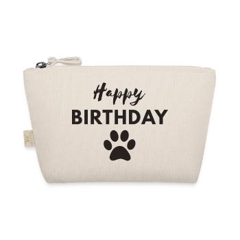 Happy Birthday Dog - Bio-Täschchen - Natur - Vorne