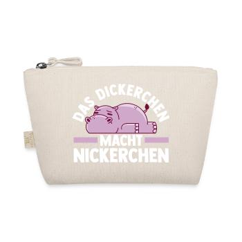 Hippopotame Shlafshirt Le Gros fait une sieste - Trousse biologique - nature - Devant