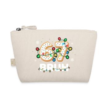 Bruh 67 Christmas Meme Six Seven Funny Gift - Organic Pouch - nature - Front