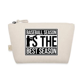 Baseball Season Is The Best Season Fan Spiel Sport - Bio-Täschchen - Natur - Vorne