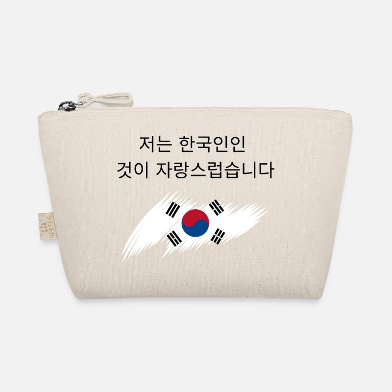 Stolz darauf, Südkoreaner zu sein 저는 한국인인 것이 자랑스럽습니다 - Bio-Täschchen - Natur