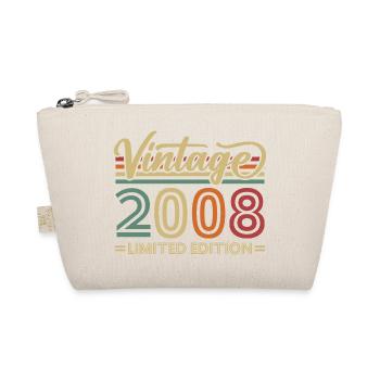Vintage 2008 Vintage Retro Birthday Gifts - Organic Pouch - nature - Front