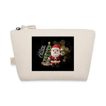 Père Noël tricoté avec sapin de Noël - Trousse biologique - nature - Devant