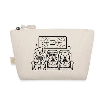 Dog cinema Dogs in the cinema - Organic Pouch - nature - Front