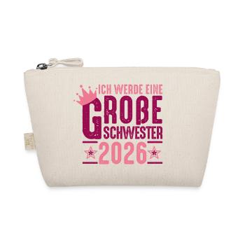 Je serai grande sœur grossesse 2026 - Trousse biologique - nature - Devant