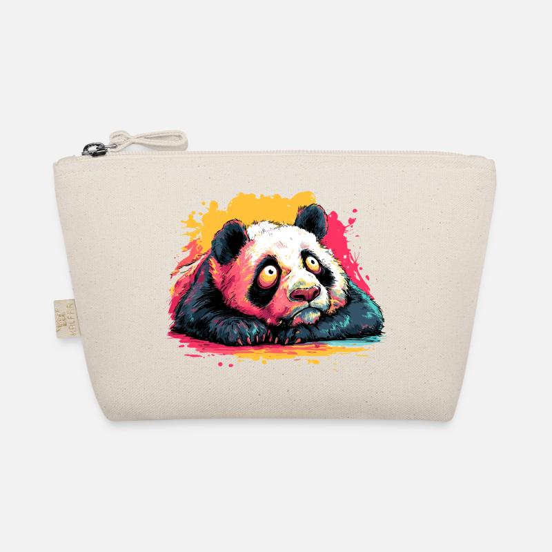 Panda Dream View Paint Splash Organic Pouch