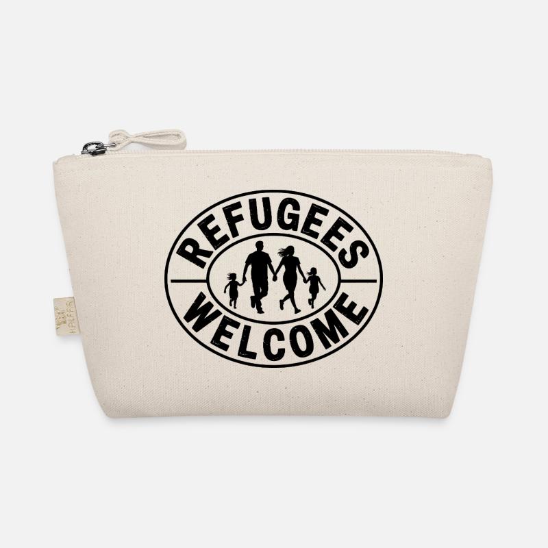 Refugees Welcome - Antifascist Merch Organic Pouch