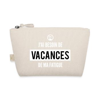 T-shirt humour fatigue – Vacances urgentes - Trousse biologique - nature - Devant