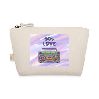 90s Love Boombox - Organic Pouch - nature - Front