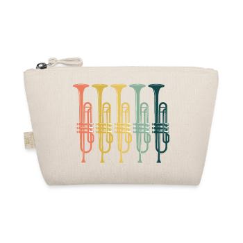 Trompeten Retro Vintage - Bio-Täschchen - Natur - Vorne