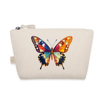 Colorful Butterfly Colorful Wings Motif - Organic Pouch - nature - Front