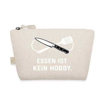 Essen ist kein Hobby – minimalistisches Koch Shirt - Bio-Täschchen - Natur - Vorne