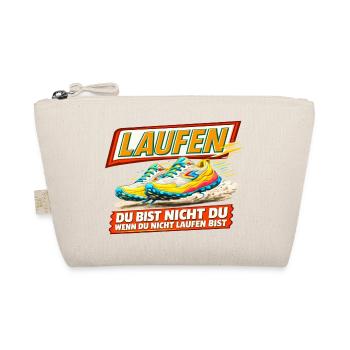 Laufen - Du bist nur Du wenn Du läufst - Bio-Täschchen - Natur - Vorne