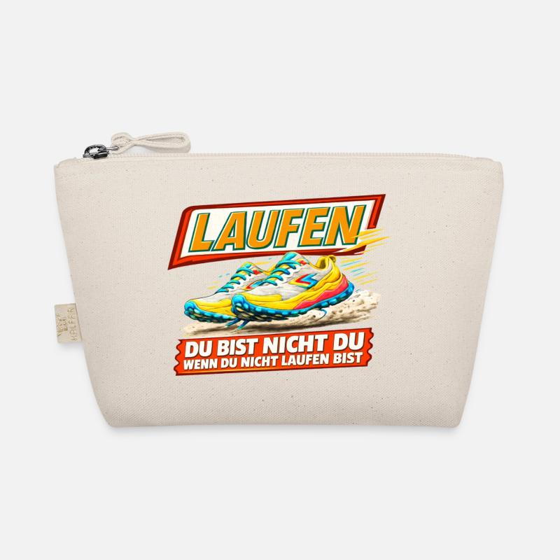 Laufen - Du bist nur Du wenn Du läufst - Bio-Täschchen - Natur