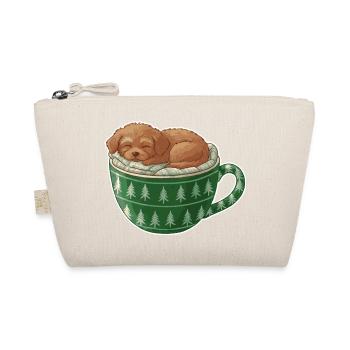 Chiot endormi dans un gobelet vert - Trousse biologique - nature - Devant