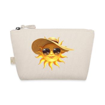 Sunny Sun with Hat and Shades - Organic Pouch - nature - Front