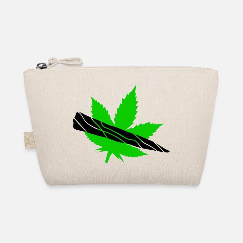 Green Leaf Silhouette Design Organic Pouch
