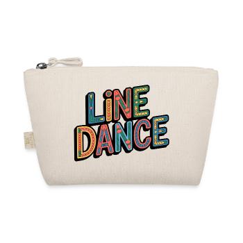 Line Dance Western Lettering - Organic Pouch - nature - Front