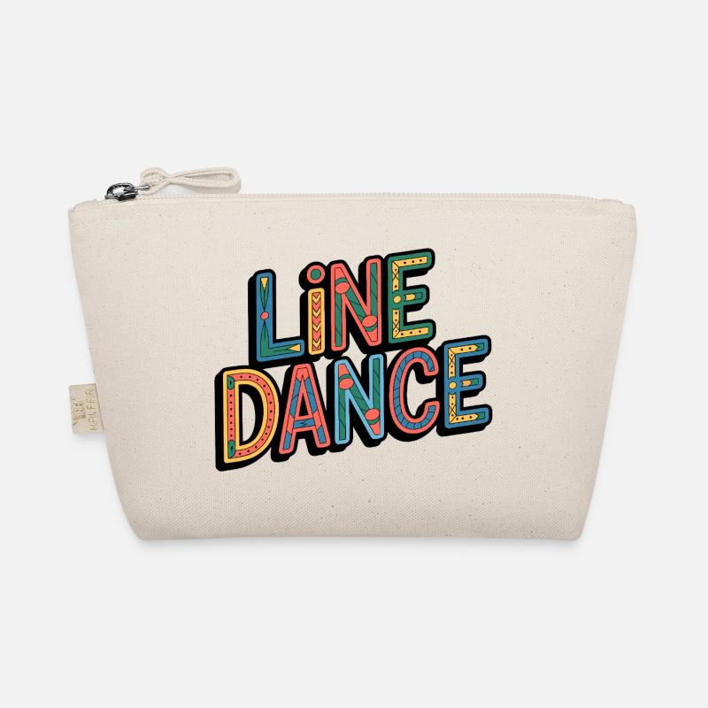 Line Dance Western Schriftzug Bio-Täschchen