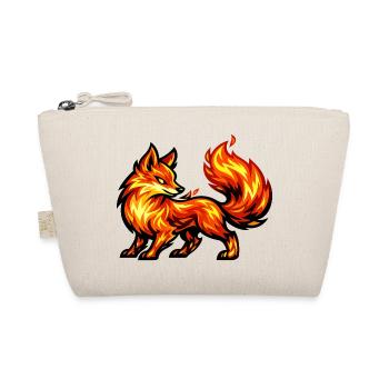 Feuerfuchs – Tier aus Flammen - Bio-Täschchen - Natur - Vorne
