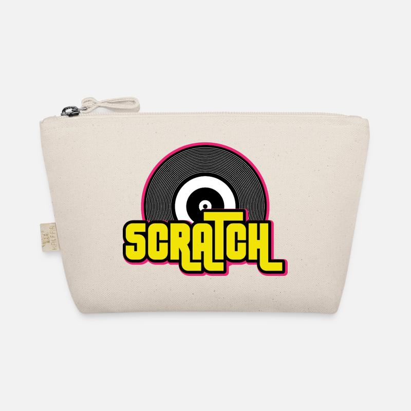 Scratch DJ Vinyl Record Graphic Bio-Täschchen