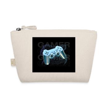 Neon Blue Controller 3D - Organic Pouch - nature - Front