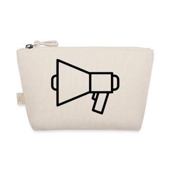 Megaphone Speaker Protest - Organic Pouch - nature - Front