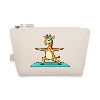 Yoga : Girafe Animal faisant la posture du guerrier - Trousse biologique - nature - Devant