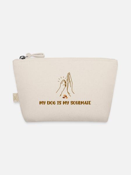 MY DOG IS MY SOULMATE - Bio-Täschchen - Natur
