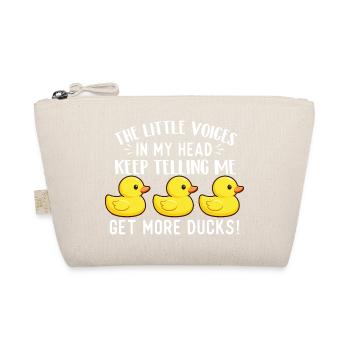 Petites voix disent « Get More Ducks » Citation drôle - Trousse biologique - nature - Devant