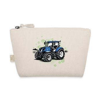 Blue Tractor – Trekker vintage en demi-teinte - Trousse biologique - nature - Devant