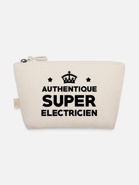 Authentique Super Électricien : Design Pro Métier - Trousse biologique - nature - Devant