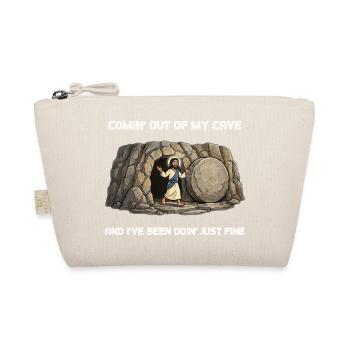 Resurrection from the Cave Saying - Organic Pouch - nature - Front