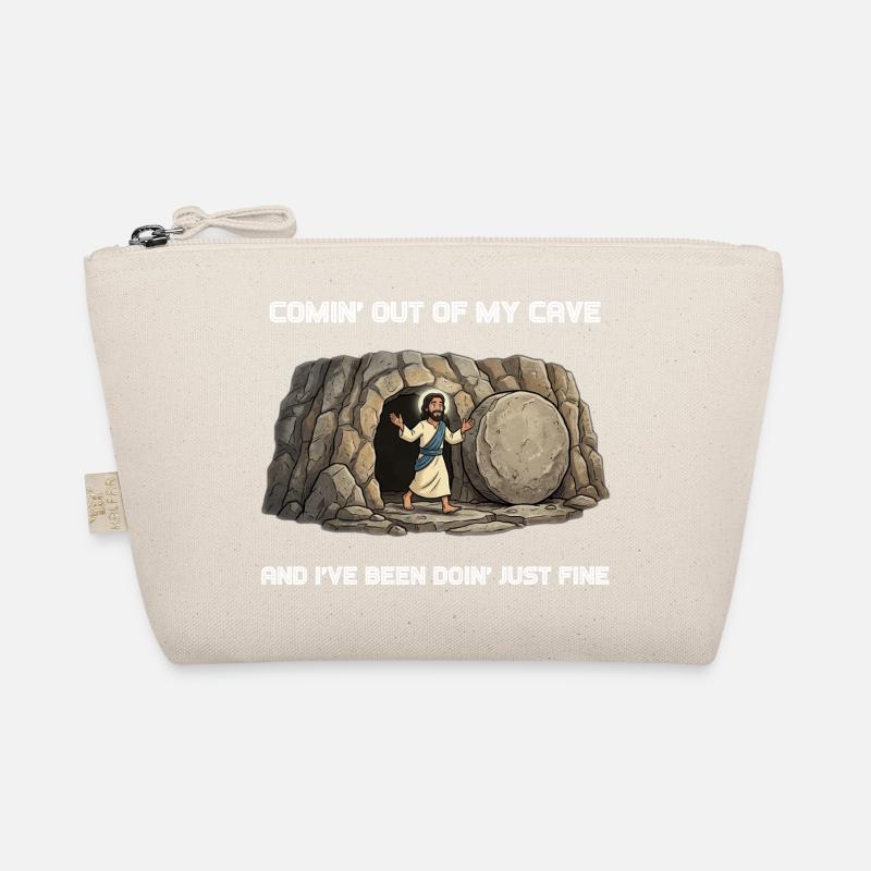 Resurrection from the Cave Saying Organic Pouch