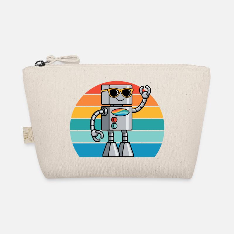 Retro Ki robot for technology lovers & robot fans Organic Pouch