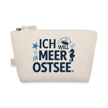  Ich Will Meer Ostsee Spruch Für Ostsee Urlaub - Bio-Täschchen - Natur - Vorne