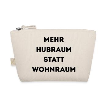 Mehr Hubraum statt Wohnraum – Lustiger Auto Spruch - Bio-Täschchen - Natur - Vorne
