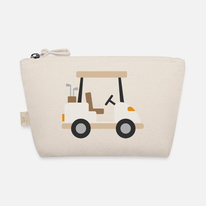 Beige Golfwagen Bio-Täschchen
