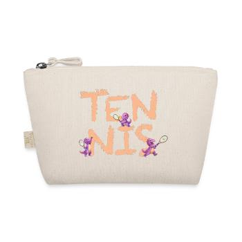 Tennis with Dino Tami in aprico /official design - Organic Pouch - nature - Front