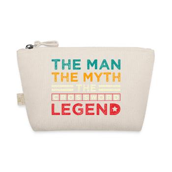 Crossword Legend The Man Myth Design - Bio-Täschchen - Natur - Vorne