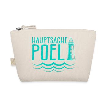 Ostsee HAUPTSACHE POEL Souvenier Lustiges - Bio-Täschchen - Natur - Vorne