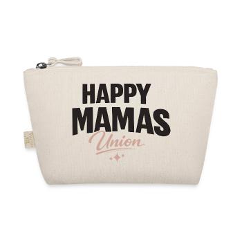 Lettrage Happy Mamas Union pour les mamans fortes - Trousse biologique - nature - Devant
