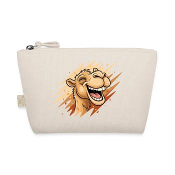 Laughing Camel Cartoon - Organic Pouch - nature - Front